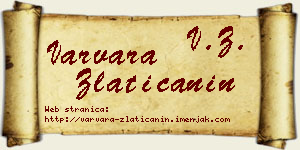 Varvara Zlatičanin vizit kartica